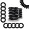 Specora Spiral Haargummi Schwarz 10er Pack - 5 cm - Telefonkabel Zopfgummi - Ohne Ziepen & Verheddern - Elastisch, ohne Abdruck, haarschonend