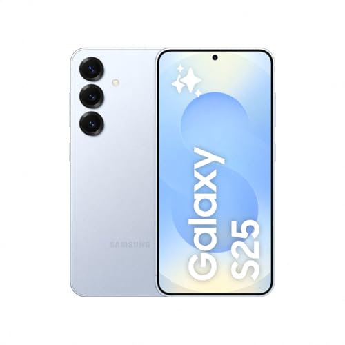 Samsung Galaxy S25 AI Smartphone mit Galaxy AI, Ohne Vertrag, Handy mit Android, 12 GB RAM, 256 GB Speicher, 50-MP-Kamera, Icyblue, 3 Jahre Herstellergarantie [Exklusiv auf Amazon]