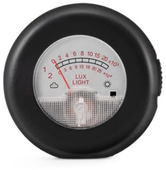 BLASHRD 2-in-1-Beleuchtungsmesser und Thermometer, Messgerät, Luxmeter mit, Leuchtdichte, Temperaturtest, Beleuchtungsmesser