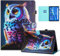 Auslbin Colorata PU Cover Lenovo M10 Plus (2nd Gen) 2020 10.3 Pollici, Colorata e in Movimento, Bellissimo Motivo, Custodia per Tablet Flip Tab M10 FHD Plus/TB-X606 con Supporto, Gufo