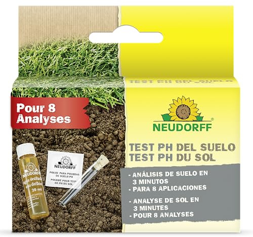 Neudorff pH-Test des Bodens – für eine einfache und schnelle Bestimmung des pH-Werts von Böden und Kalkbedarf, 1 Set