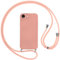 Vauki Cover per iPhone 16E/iPhone SE 4 2025 con Cordino, Silicone Custodia con Laccio Collana Tracolla, Antiurto Ultra-Sottile Protettiva Cellulare Case per iPhone 16E/iPhone SE 4, Rosa