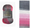Wollbiene Summer Touch Batik 100 Gramm Wolle Mehrfarbig mit Farbverlauf, 100 Gramm merzerisierte Strickwolle Microfiber-Acryl (521 grau beere weiß)