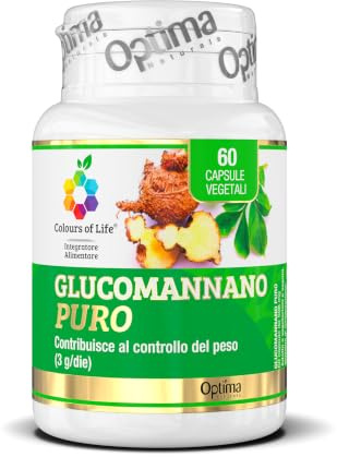 Glucomannano PURO - Senza Glutine e Vegano, 60 capsule