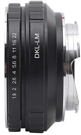 Tbest DKL zu LM Objektivadapterring Hochwertiger Legierungsschwerer -Fokus -Mount -Konverter für Voigtlander Schneider Objektiv an Kamera Körper M9 MP M3 M5 M7 M8 M2 M4 M6