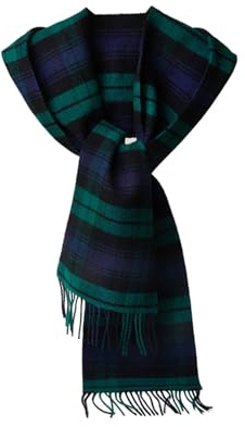 QSZHSL Scarf Winter Warm Scarves, Traditional Tartan Clan Scarves, Women's Winter scarf, Super soft Scottish Clan Tartan Cashmere scarves, Soft Stylish Plaid scarf for Men Women