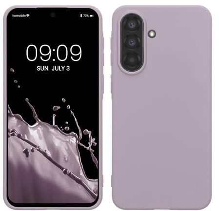 kwmobile Hülle für Samsung Galaxy A37 5G TPU Case - Handyhülle unterstützt kabelloses Laden, Flexible Schutzhülle, gummiertes Cover in Lavendel