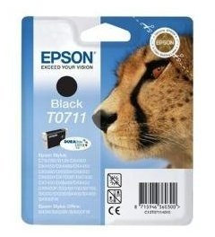 Epson T0711 Tintenpatrone für Epson D78 / DX6000, Schwarz