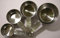 Lot de 4 tasses de mesure - inox