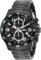 INVICTA Specialty 14880 Herren Uhr - Wasserdicht - Analog - Quarzuhrwerk - Edelstahl mit schwarzen zifferblat - 45mm