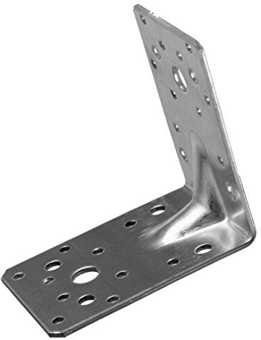 Connex Winkelverbinder 100 x 100 x 90 x 2,5 mm, verzinkt, 12 Stück, HVG2655