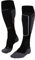 FALKE Damen Skisocken SK4 Advanced W Kh Wolle Funktionsmaterial warm dünn 1 Paar, Schwarz Black-Mix 3010-O, 35-36