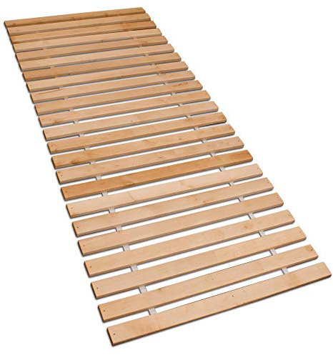Betten-ABC Premium Rollrost, Stabiles Erlenholz, mit 23 Leisten und Befestigungsschrauben Größe 120 x 200 cm