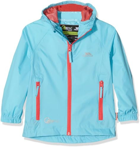 Trespass Qikpac Jacket Vestes Coupe-Pluie Homme, Bleu Aquatique, 3/4