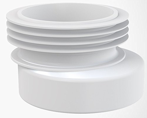 Manschette Rosette für WC- Anschluss Ablaufgarnitur Anschluss DN 110 Ausführung außermittig Versetzung 20 mm