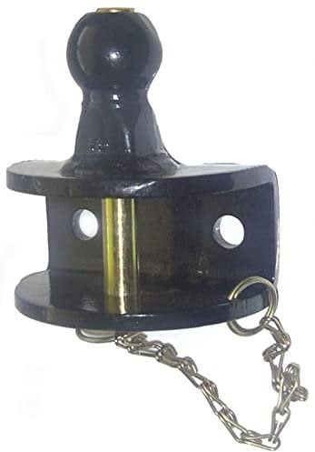 GW Anhängerkupplung Kugelkopf Zugmaul Kombikupplung Kupplungskopf Traktor Schwarz 50mm 1500kg 3000kg