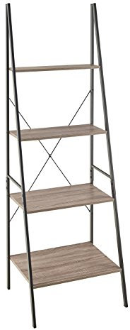 ClosetMaid Industrial Style Ladder Bookshelf, Grey, 180 x 50 x 60cm