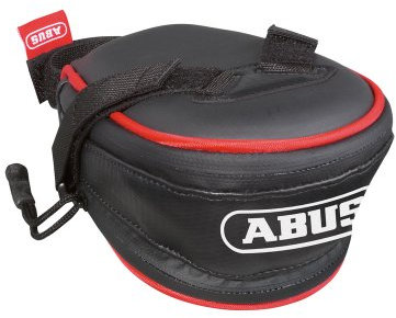 ABUS Satteltasche Top Zone ST 5125 Tecbag, schwarz/rot, 15 x 9 x 7,5 cm, 51596-5