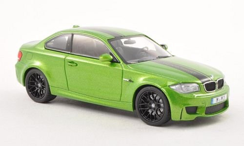 BMW 1er M Coupe (E82), met.-grün/schwarz , 2011, Modellauto, Fertigmodell, Minichamps 1:43