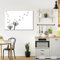 banjado Glas Magnettafel 60x40cm / Magnetwand Glas/Magnetpinnwand als Memoboard Glas/Pinnwand Magnettafel Küche, Büro, Kinderzimmer inkl. 4 Magnete & Montageset - Pusteblume 2