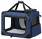 Feandrea Hundebox faltbar, Transportbox Hund, L, Hundetasche, Oxford-Gewebe, Netzstoff, atmungsaktiv tragbar transportabel, Metallrahmen, mit Griffen, Taschen, 70 x 52 x 52 cm, dunkelblau PDC70Z