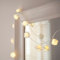 Lights4fun 2x 20er LED Rosen Lichterkette warmweiß batteriebetrieben