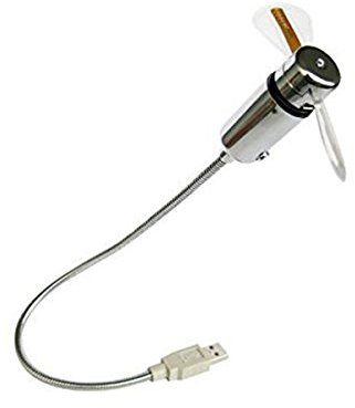 WINOMO Mini USB LED Clignotant Ventilateur Programmable Edit Word Pour PC Portable (Argent)