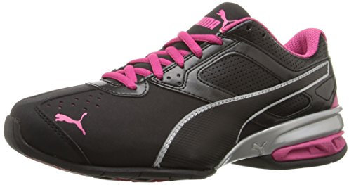 PUMA Femme Tazon 6 Cross Trainer Chaussures de Crosstrainer, Noir Argenté/Betterave Violet, 36.5 EU