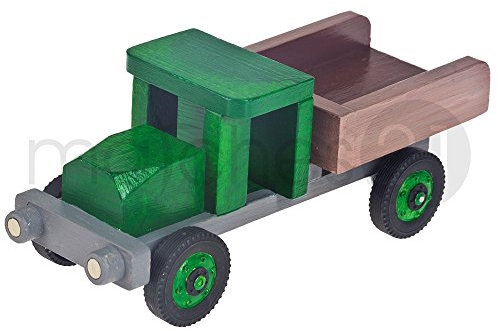 matches21 HOME & HOBBY Kipplaster DIY Holz Bastelset für Kinder ab 9 Jahren Lastwagen 24x9x10 cm Bausatz