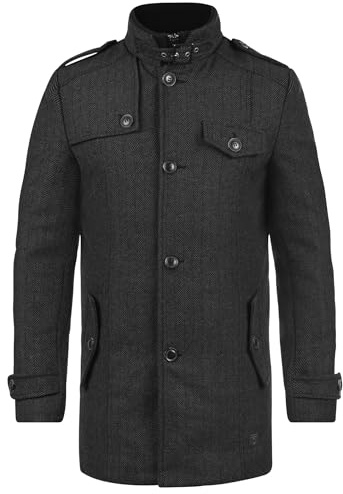 Indicode IDBrandan Herren Wintermantel Wollmantel Winterjacke
