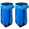 Deuba 2X Supports Sac-Poubelle Max. 60L réglable en Hauteur 3 Positions Couvercle système emboîtement Porte-Sac Poubelle Sac à ordures
