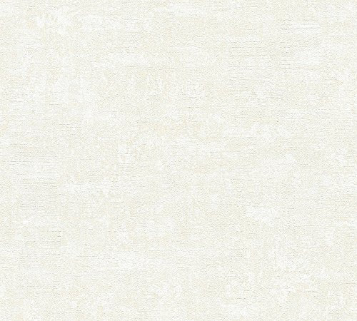 Livingwalls Vliestapete Titanium 2 Tapete Uni 10,05 m x 0,53 m creme metallic Made in Germany 359994 35999-4