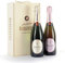 confezione scatola regalon BERLUCCHI con 2 bottiglie di spumante brut e rosè