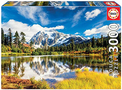 Educa 18011, Mount Shuksan, 3000 Teile Puzzle für Erwachsene und Kinder ab 14 Jahren, Washington, USA, Landschaft