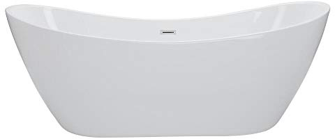 MILANO White 1830 x 710mm Double Ended Freestanding Oval Bath