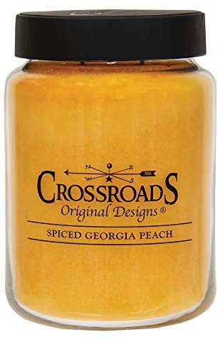 Crossroads Spiced Georgia Pfirsich-Duftkerze, Glas, 750 ml