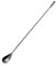 TOP-MAX Cocktail-Rührlöffel, Edelstahl, langer Cocktailshaker, Bargeschirr, Rührlöffel, gedrehter Barlöffel, 50 cm, Schwarz