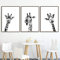Bzdmly Schwarz Weiß Leinwand Poster Giraffe Safari Tiere Wandkunst Malerei Kinderzimmer Baby Giraffe Nordic Print Raumdekor 50x70cm / 19.7x27.6 Rahmenlos