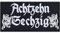 1860 Aufnäher Achtzehn Sechzig Aufbügler Fußball Patch München Bügelbilder Deutschland Sport Geschenk für Bayern-Fans Applikation für Jacke/Weste/Jeans/Trikot | 90x45mm