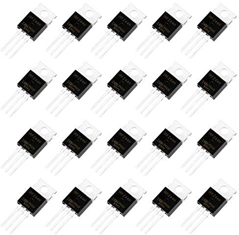 Fumanduo 20 Stück IRFZ44N N Kanal Gleichrichter Mosfet Transistor Leistungstransistor Sortiment N Kanal 3-polige Transistor Audio Transistor Darlington Transistor Power Mosfet 49A 55V für Industrie