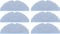 DingGreat 6 Pcs Replacement Microfiber Mop Cloth Cleaning Pads for Roborock T7S T7S Plus S7 Vacuum Cleaner Accessories