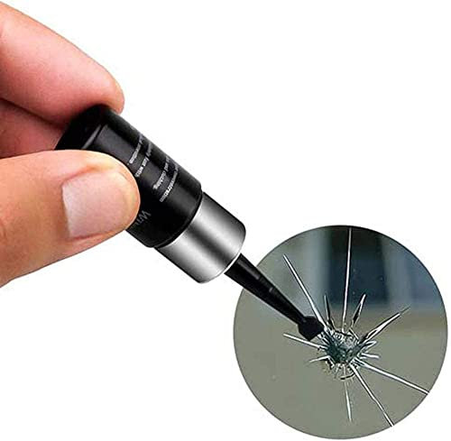Upgraded Automotive Glass Repair Windshield Repair Kit, Windshield Crack Repair Kit, Auto Windscreen Repair Resin, Car Scratch Remover, Quick Fix for Chips,Cracks,Bull-Eyes,Star-Shaped Crack (1Pcs)