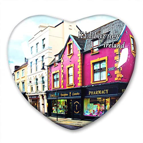 Irland Killarney Kühlschrankmagnet Kühlschrank Aufkleber Kollektion Dekorativer Magnet Reise Souvenir Herz Kristallglas