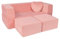 Milliard Kinder-Couch – Modulares Kindersofa für Kleinkinder und Baby-Spielzimmer/Schlafzimmermöbel (Rosa) mit Bonus-Kissen