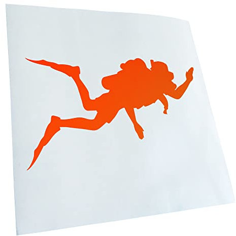 Autoaufkleber - Taucher Silhouette Aufkleber für Auto, Laptop, Fahrrad, LKW, Motorrad mehrfarbig JDM Decal Racing