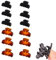 LICHUAN 12 Pezzi Clip Capelli Donna Artiglio Capelli Clip Artigli Per piccolo Dimensioni Plastica Clip Molto Adatto lo Styling Dei Capelli -2,8cm/pc (Marrone，Nero)