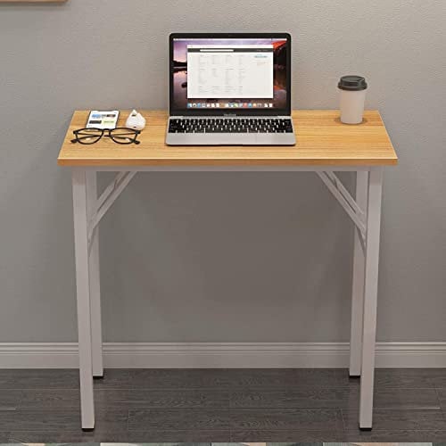 SogesHome Escritorio Plegable para computadora de 80 x 40 cm Escritorio de Estudio Escritorio de Ordenador Escritorio de Oficina Escritorio de Esquina pequeña Mesa de Escritura