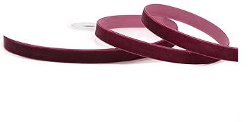 Creativery Samtband 10mm x 10m Rolle - Farbauswahl in 3/6/10/16/22/25/50mm - farbecht & waschbar - Schleifenband zum Nähen - Geschenkband zum Verpacken Dekorieren Basteln - Beere 280