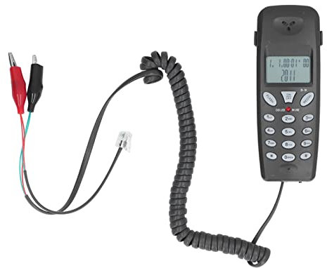 Teléfono con Cable, Pantalla de Identificación de Llamadas FSK DTMF, Teléfono con Cable con Función de Pausa de Rellamada para el Hogar, Hotel, Oficina