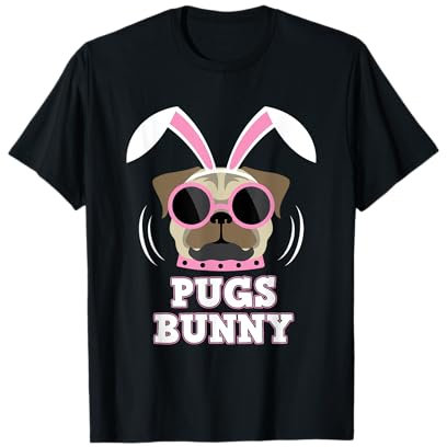 Mops Bunny Happy Easter Puggy Mops Liebhaber Osterhase Hund T-Shirt
